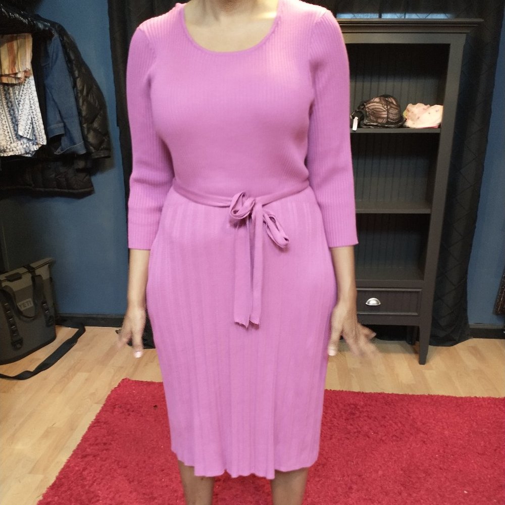 Size 14/16 pink ribbed dress